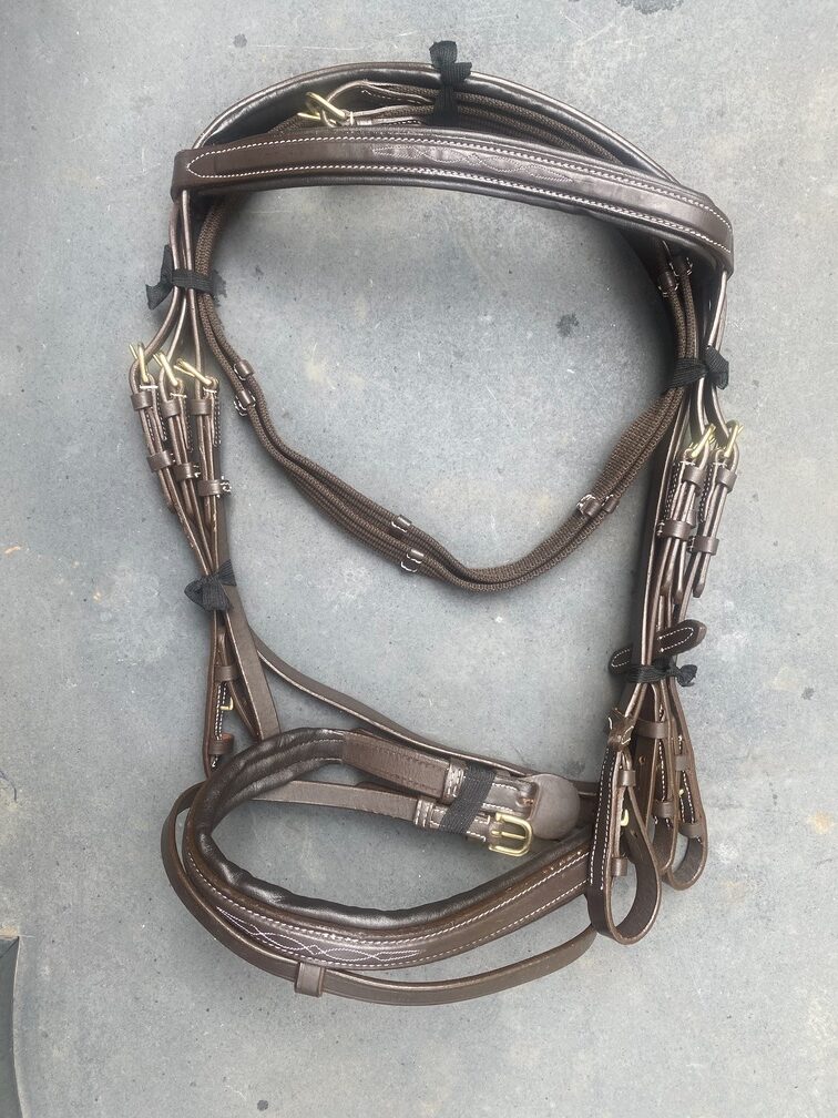 Imported full leather bridle. NEW